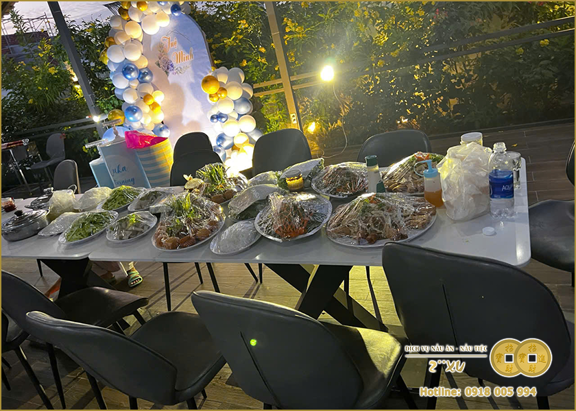 Quy trình đặt dịch vụ nấu tiệc gia đình tại Vũng Tàu tại 2XU