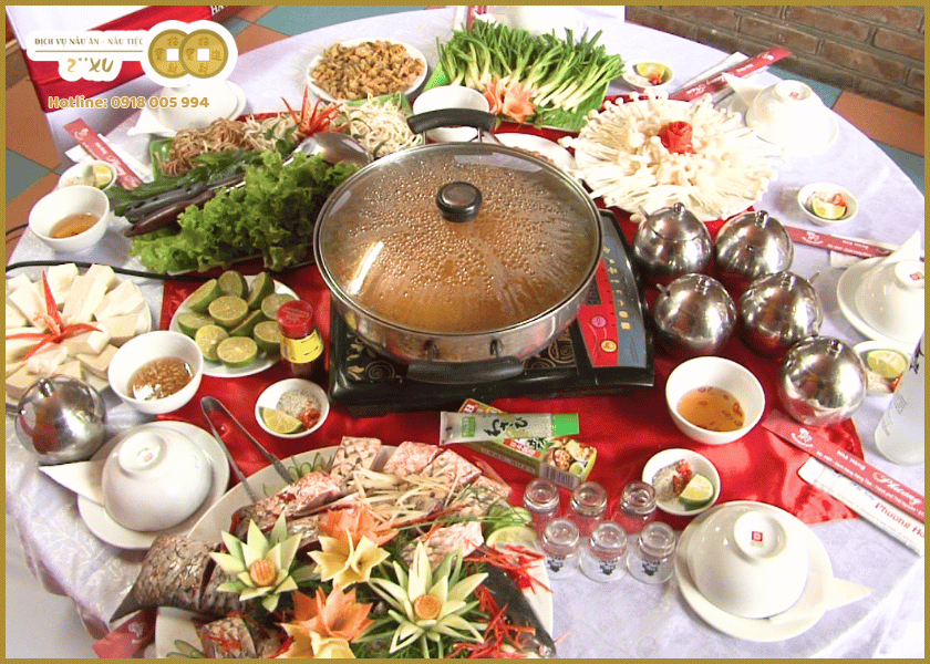 Chọn thực đơn theo số lượng khách và quy mô tiệc