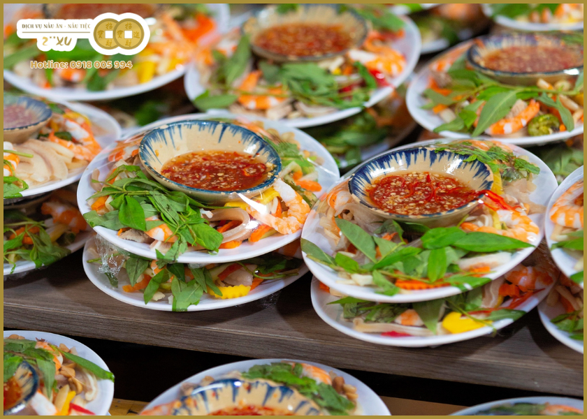 Dịch vụ nấu tiệc tận nơi Châu Đức phục vụ những loại tiệc nào