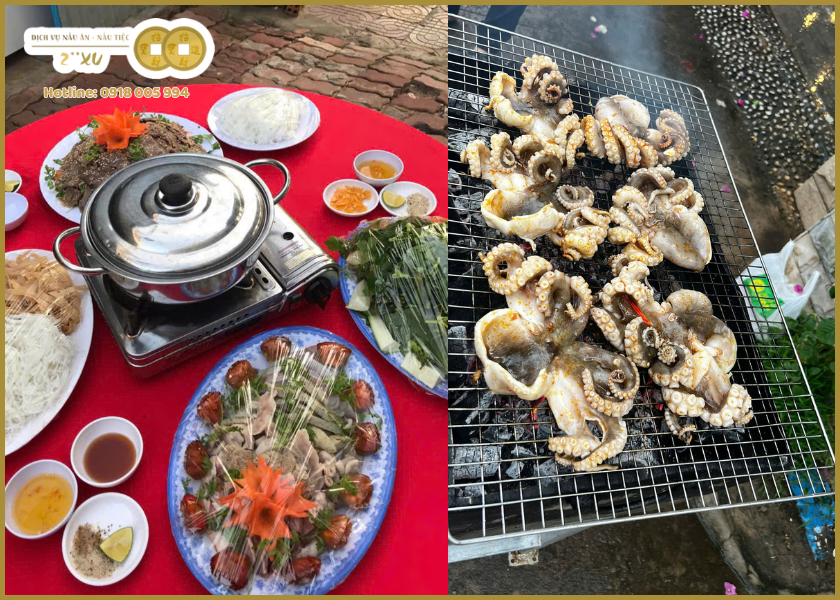 Dịch vụ nấu tiệc tận nơi ở Long Điền phục vụ những loại tiệc nào