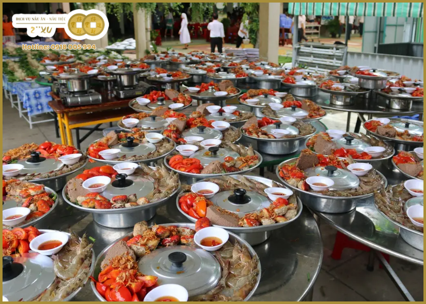 Dịch vụ nấu tiệc tận nơi Tân Thành phục vụ những loại tiệc nào