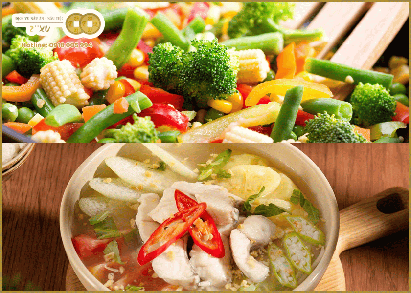 Món phụ và rau xanh giải nhiệt